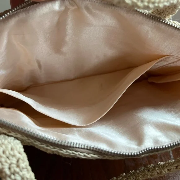 Vintage 60s Unbranded Crochet Knit Small Bag and Pouch - Picture 10 of 10